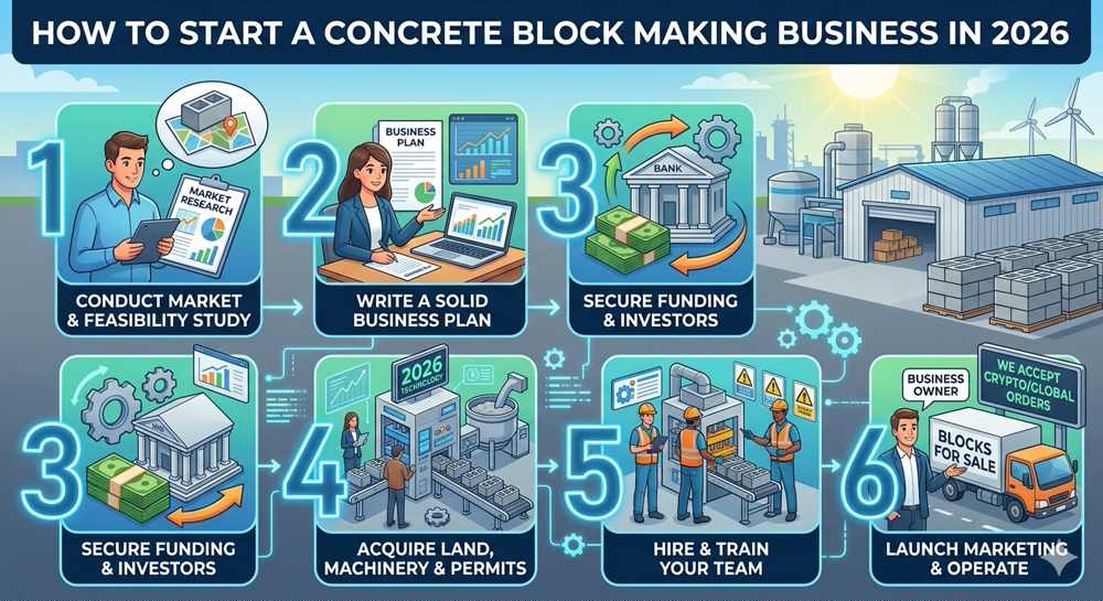 How to Start a Concrete Block Making Business in 2026: The Ultimate Guide